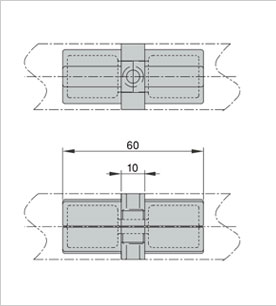 精益管直線內漲件二維圖