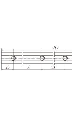 鋁型材槽條連接件二維參數