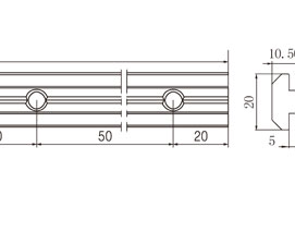 鋁型材槽條連接件物理參數2